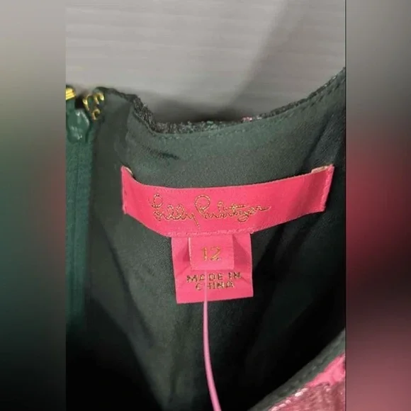 NWT Lilly Pulitzer Leya Floral Jacquard Top Size Large - Picture 5 of 7